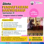 📢 DIBUKA PENDAFTARAN SANTRI BARU HCQ SEMESTER XXI