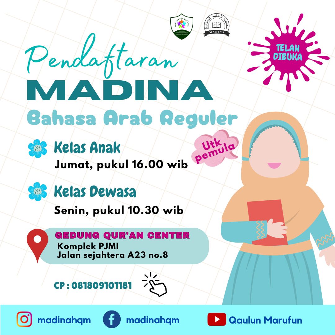 You are currently viewing 📢 DIBUKA PENDAFTARAN SANTRI BARU MADINA